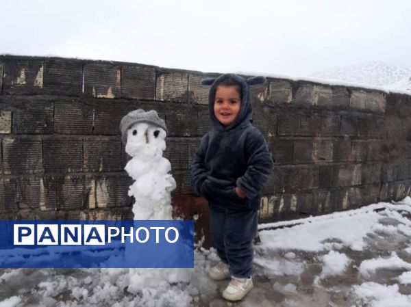 میانکوه در تسخیر برف 