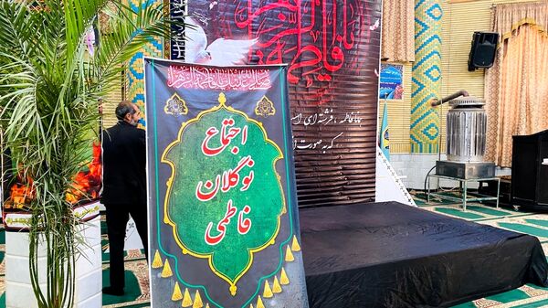 نوگلان حسینی باخرز در سوگ شهادت حضرت فاطمه(س) به عزاداری پرداختند