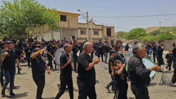 سوگواری روز عاشورا در شهر کهک قم