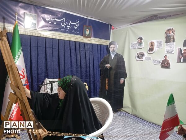 حضور مردم شهرستان نظرآباد در چهلم شهدای میناب 