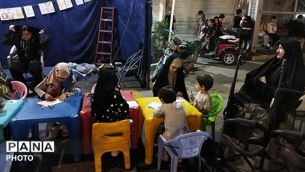 موکب جبهه فرهنگیان نیشابور  در اولین شب ماه  محرم ۱۴۰۵