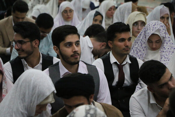 جشن ازدواج مسجدی 132 زوج جوان در قم - 2