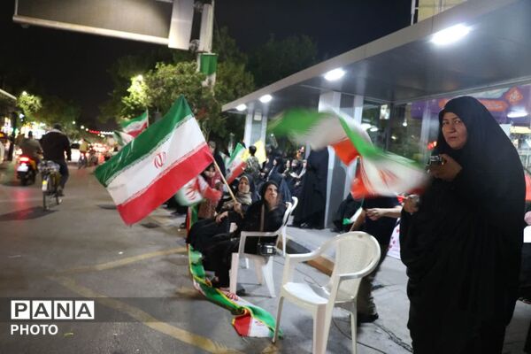  موکب نوجوانان مبارز در بلوار شهید قرنی مشهد