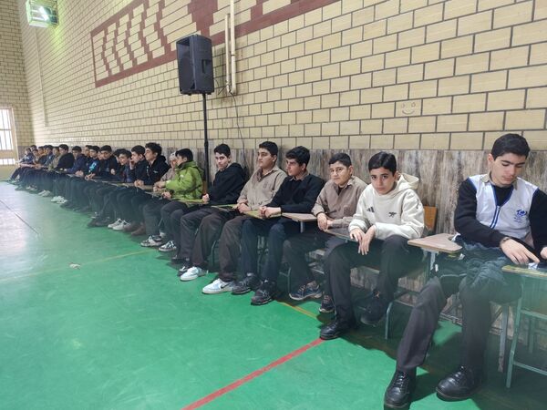 نمایش اقتدار در مدرسه میثم رشت