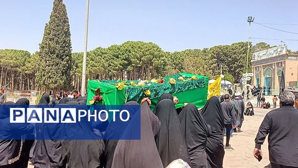 مراسم تشییع نمادین پیکر امام رضا (ع) در کاشمر