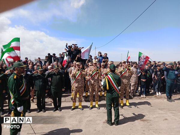 مراسم تشیع پیکر مطهر شهید علی اکبر خوافی در میان‌جلگه روستای سالاری 