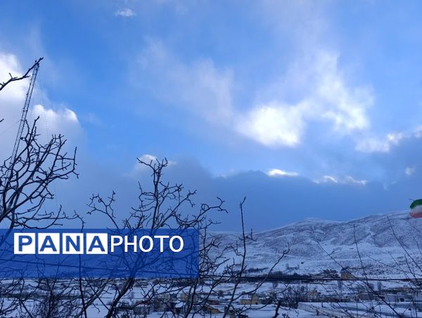اولین برف پاییزی در شهرستان کوهرنگ