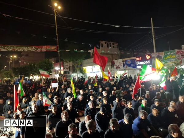 صد و چهاردهم تجمع اقتدار در فردیس با حال‌ و هوای محرم