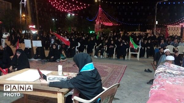هنر در خدمت روایت ایثار؛ خلق زنده سیاه‌قلم شهدای شهرستان توسط پیشتازان