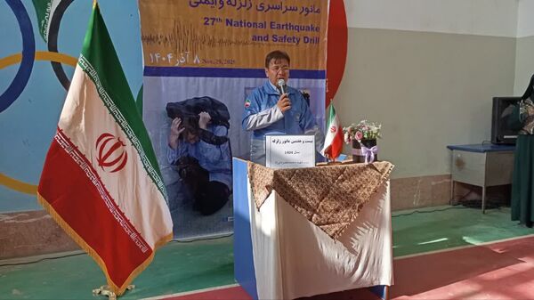 برگزاری مراسم متمرکز مانور زلزله و ایمنی مدارس در سرخنکلاته