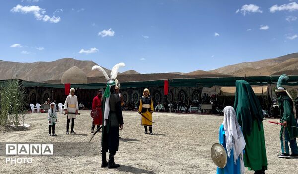 مراسم نمادین تعزیه خوانی اباعبدالله الحسین در شهر بار