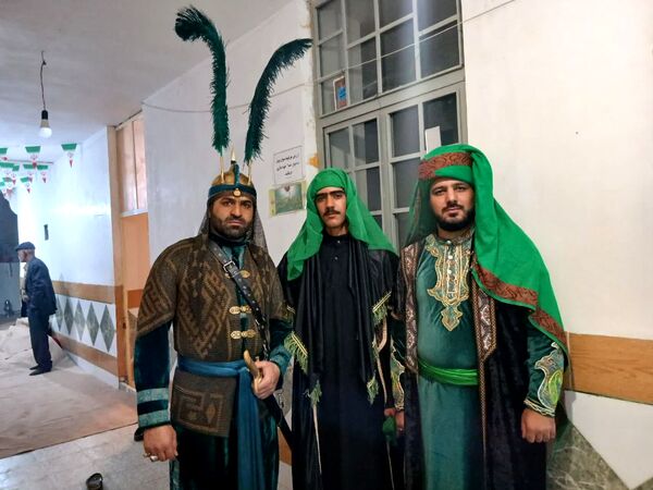 مراسم تعزیه خوانی شهادت حضرت عباس(ع) توسط ذاکرین دهستان شوراب صغیر