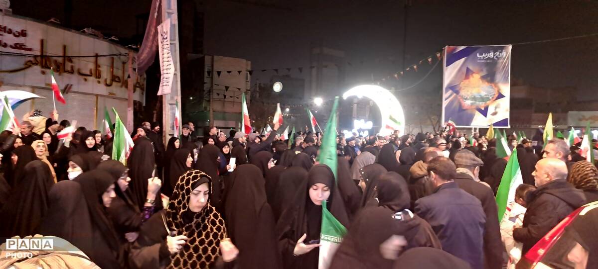 ایستادگی مردم کرج مقابل دشمنان متجاوز آمریکایی_صهیونی