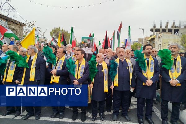 راهپیمایی روز قدس در ناحیه دو شهرری 