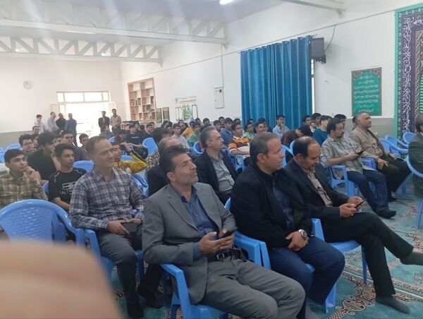 آئین افتتاح چمن مصنوعی سمپاد آموزشگاه شهید بهشتی نیشابور
