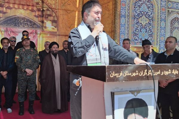 مراسم وداع با شهید امیرحسین مزینی در فریمان