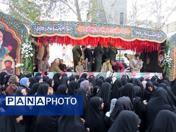 استقبال از شهدای گمنام در شهرستان بجنورد 