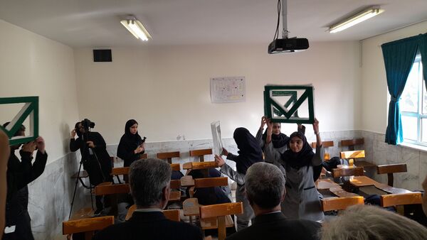 مانور زلزله استانی در هنرستان محمودیه خیامی ناحیه ۶ مشهد 
