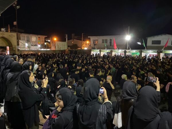 شام غریبان حسینی در گلوگاه 