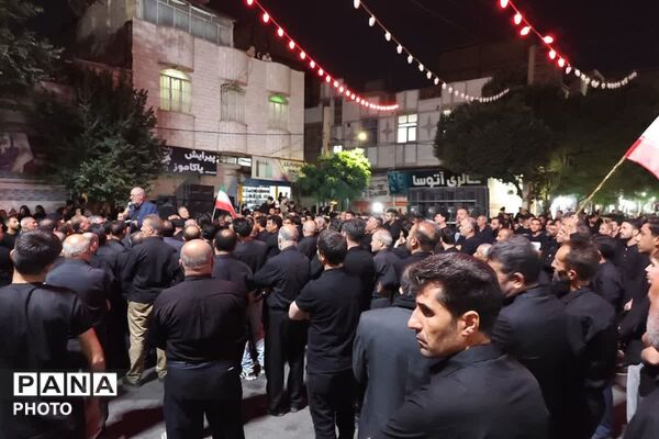 تجمع مردمی شهر صباشهر همزمان با مراسم شام غریبان  