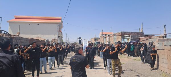 عزاداری ظهر عاشورا در روستای حسن آباد بلهر 