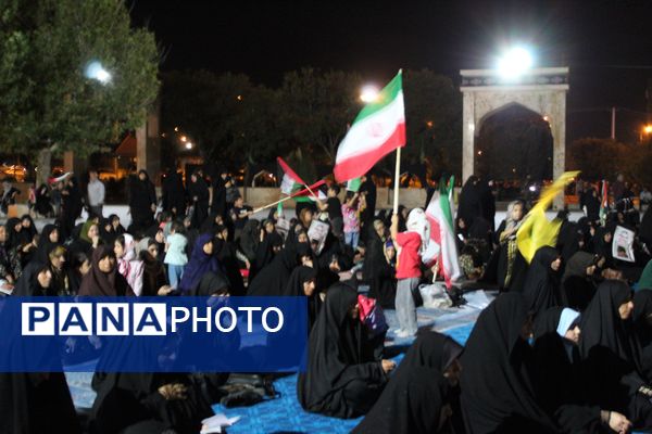 اجتماع بزرگ مردم ولایت‌مدار نیشابور در محکومیت ترور شهید قدس اسماعیل هنیه 