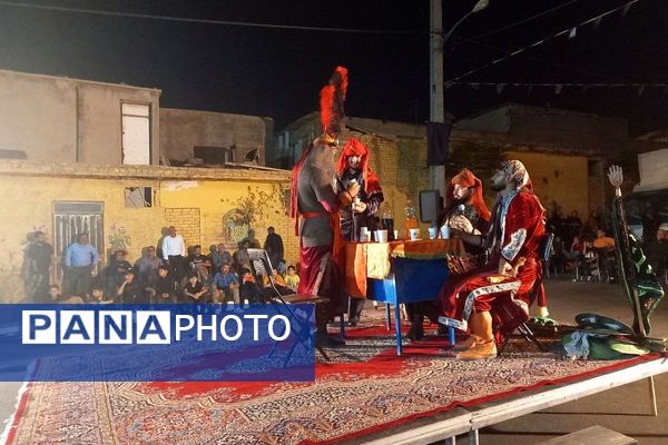 مراسم تعزیه خوانی شهادت حضرت عباس  در قیامدشت
