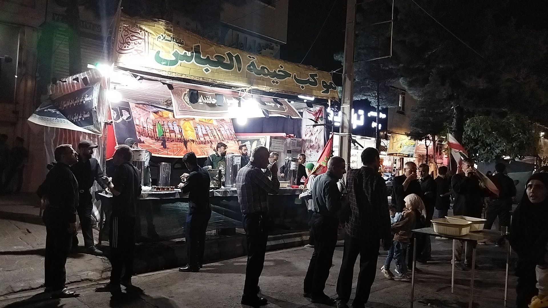موکب خیمه العباس  در  اجتماعات مردمی 