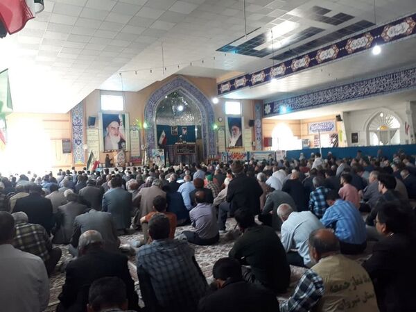 حضور پرشور مردم ولایتمدار شهرستان شیروان در نماز جمعه 