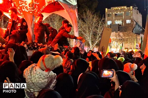مراسم وداع با شهید پاسدار محمد صادق نظافتی در کاشمر