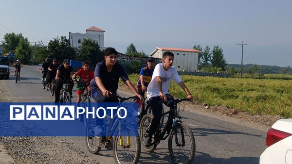 نخستین همایش دوچرخه‌سواری روستای اهلم