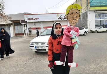 فریاد امید جوانان وردنجان در مسیر آزادی در ۲۲ بهمن