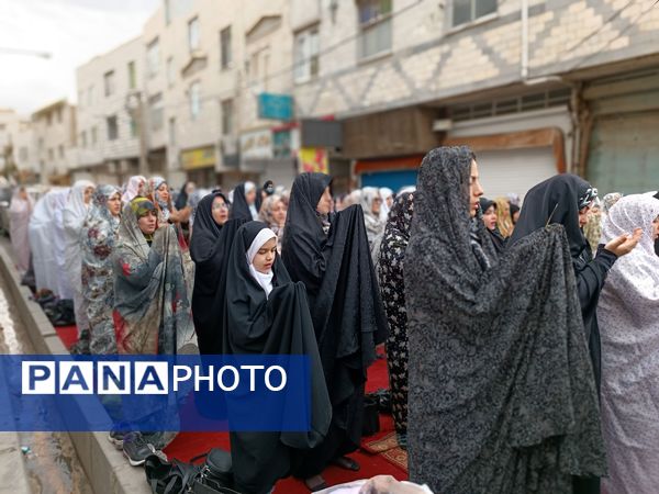 نماز عید فطر در مصلی شهرستان قدس