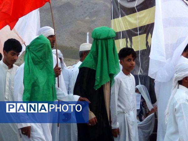 بازسازی واقعه عظیم «غدیر خم» در شهرستان بشاگرد 