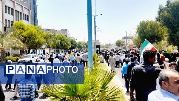 راهپیمایی خشم و نصر در بندرعباس