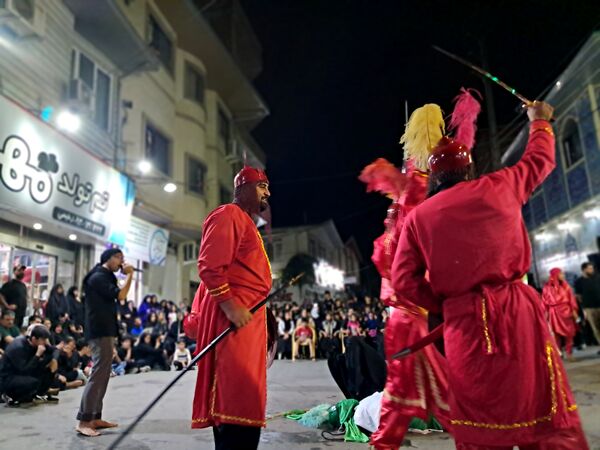آیین خیمه سوزان در مسجد ابوالفضل قائمشهر