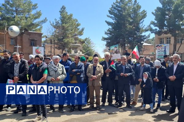 حضور پرشور مردم در راهپیمایی روز قدس در فریمان