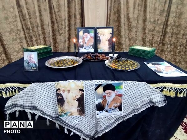 مراسم عزاداری شهادت رهبر معظم انقلاب در روستای مهدی آباد خلیل آباد