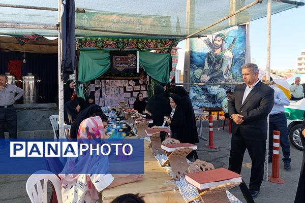 بازید مسئولان از موکب دانش‌آموزی طریق القصی