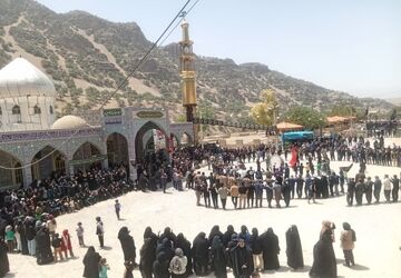 برگزاری مراسم تاسوعای حسینی در امام زاده میرسالار(ع) دیشموک 