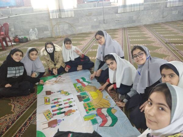 رونمایی از  تابلوی اتحاد دانش‌آموزی در دبستان آزادی