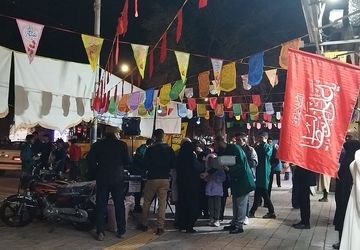 خیابان های نیشابور در شب میلاد حضرت مهدی (عج) 