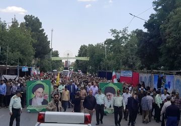 جواب دندان شکن مردم نیشابور و حضور بی نظیر آنها در راهپیمایی جمعه خشم