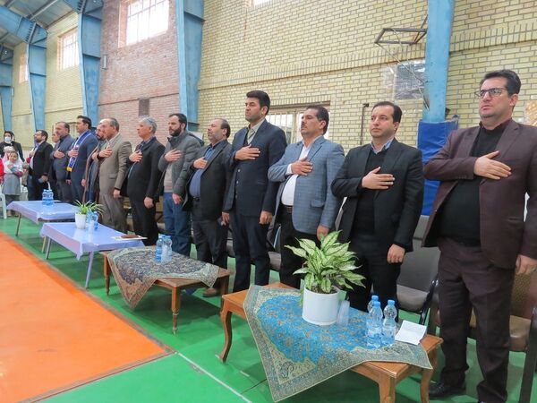 آیین برگزاری زنگ سپاس معلم در مدرسه خانکلابی بجنورد