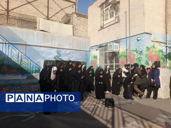 مراسم شهادت حضرت زهرا در دبستان شهید فیاض‌بخش ناحیه ۵ مشهد