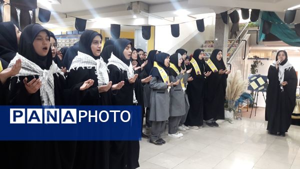 مراسم سوگواری شهید مجاهد سید حسن نصرالله در ناحیه ۷ مشهد