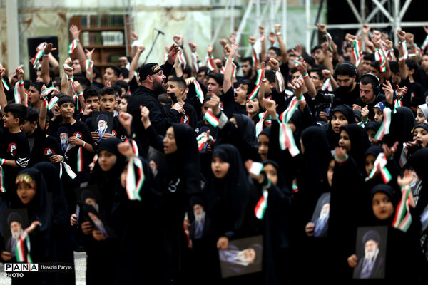 برگزاری همایش بزرگ جمع‌خوانی دانش‌آموزان با اجرای سرود و نوحه حماسی «باید برخاست»