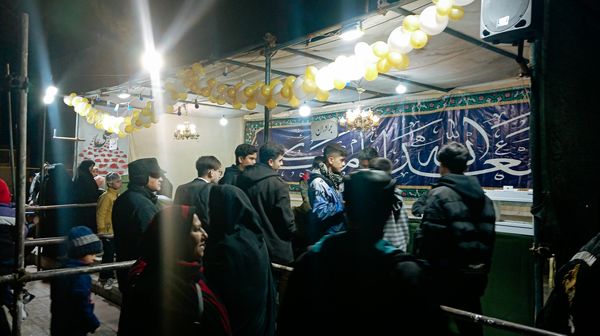 موکب های پذیرایی در جشن خیابانی مهر علوی کاشمر