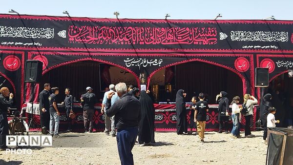 گذری بر موکب حیدریون  در پیاده روی جاماندگان اربعین حسینی نیشابور‌ 