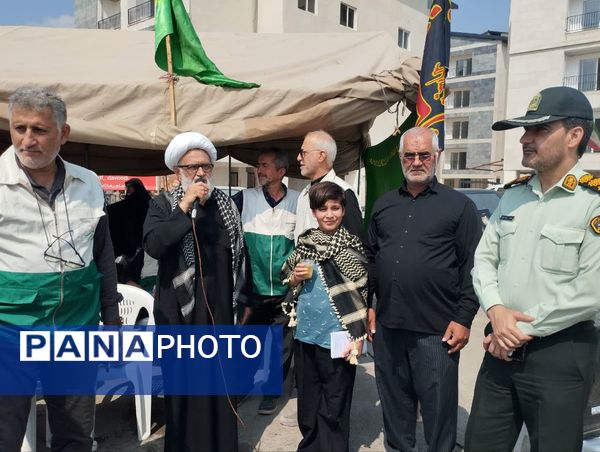 برپایی موکب امام رضا(ع) در میاندورود 